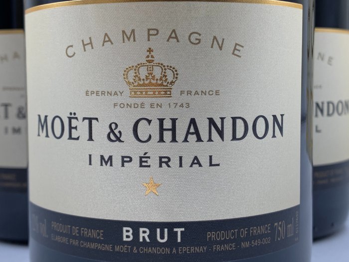 Moët  Chandon, Impérial - Champagne Brut - 6 Flasker (0,75 L)