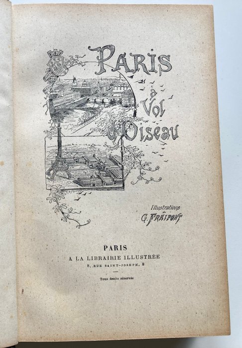 G Fraipont - Paris à vol d'oiseau - 1890