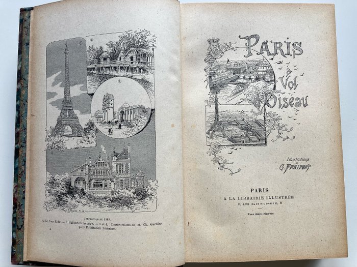 G Fraipont - Paris à vol d'oiseau - 1890