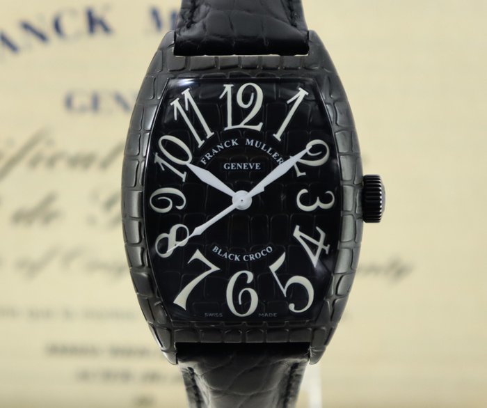 Franck Muller - Black Croco - Ingen mindstepris - 8880SC BR BLK CRO AC - Mænd - 2011-nu