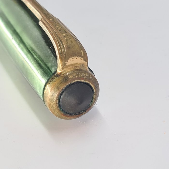 Boston - Green marbled - 14k solid gold nib (flex) - 1950's - Fyldepen