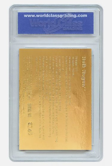 1996/97 Classic - Hulk Hogan Gold Card - Signature Edition WCG 10 - 1 Graded card