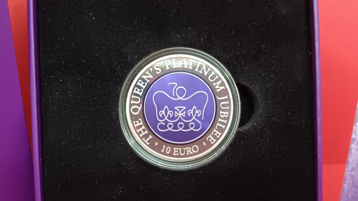 Malta. 10 Euro 2022 "Queen Elisabeth platinum Jubilee" Proof  (Ingen mindstepris)