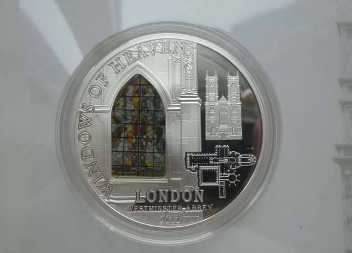 Cook-øerne 10 Dollars 2011 Masterpieces of Crafts - Westminster Abbey  50g (999)