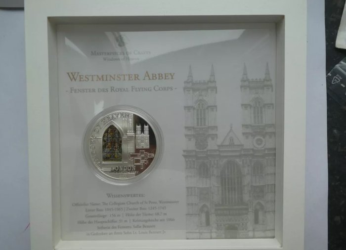 Cook-øerne 10 Dollars 2011 Masterpieces of Crafts - Westminster Abbey  50g (999)