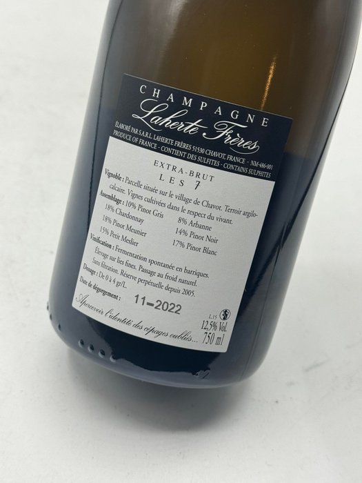 Laherte Frères, Les 7 Extra-Brut Soléra 2005-2020 - Champagne Extra Brut - 1 Flaske (0,75L)