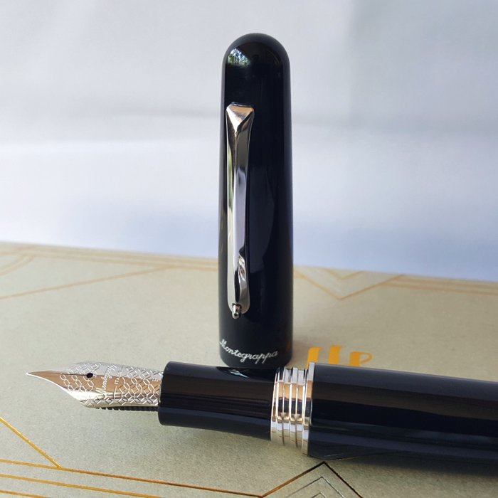 Montegrappa - Black - Silver - New - Fyldepen