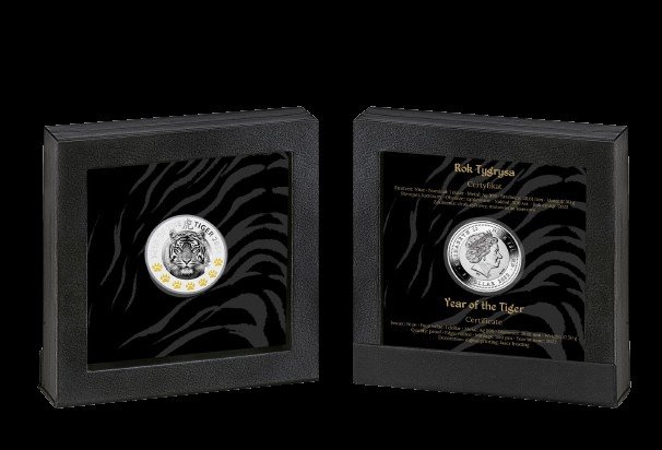 Niue 1 Dollar 2022 Year of the Tiger - 7 Elements 1/2 Oz (999) Proof  (Ingen mindstepris)