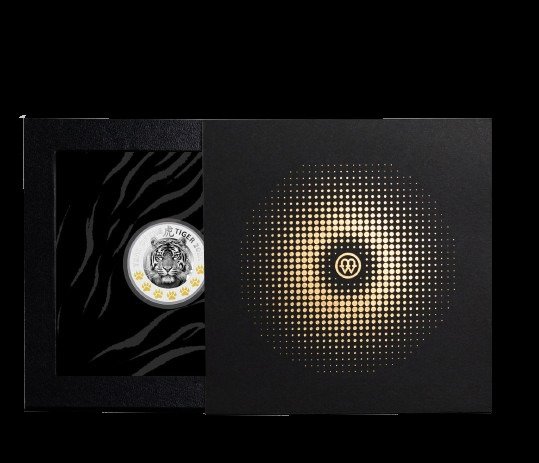 Niue 1 Dollar 2022 Year of the Tiger - 7 Elements 1/2 Oz (999) Proof  (Ingen mindstepris)