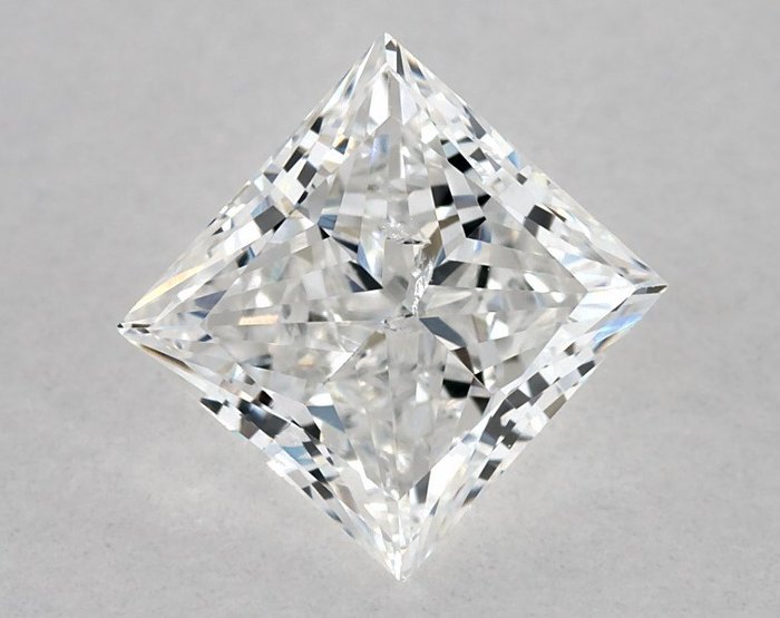 1 pcs Diamant  (Natur)  - 0.61 ct - Kvadrat - F - I1 - Gemological Institute of America (GIA)