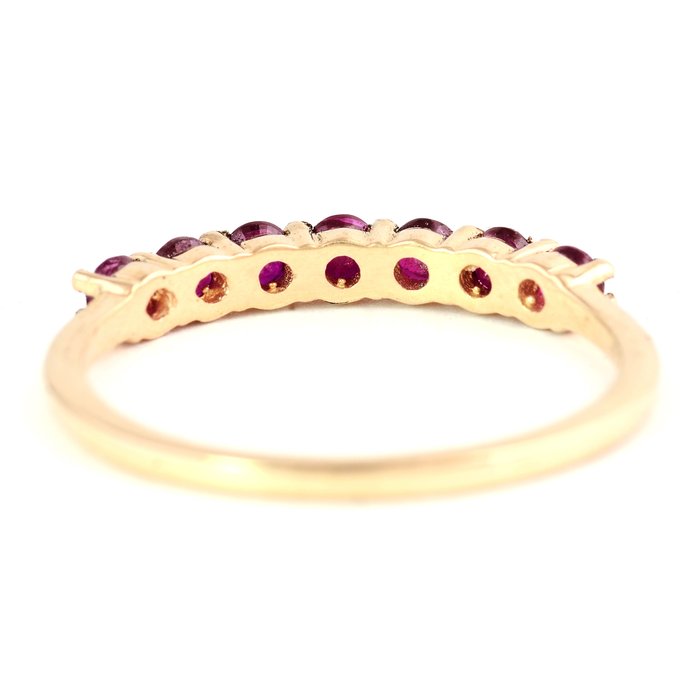 Ingen mindstepris - Ring - 14 karat Gulguld -  0.61ct. tw. Rubin