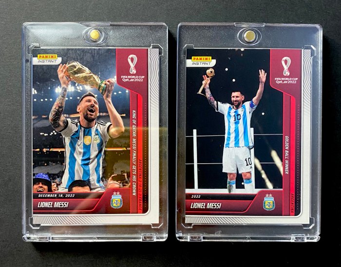 2022 - Panini - Instant World Cup - Lionel Messi - #118 #132 - 2 Card