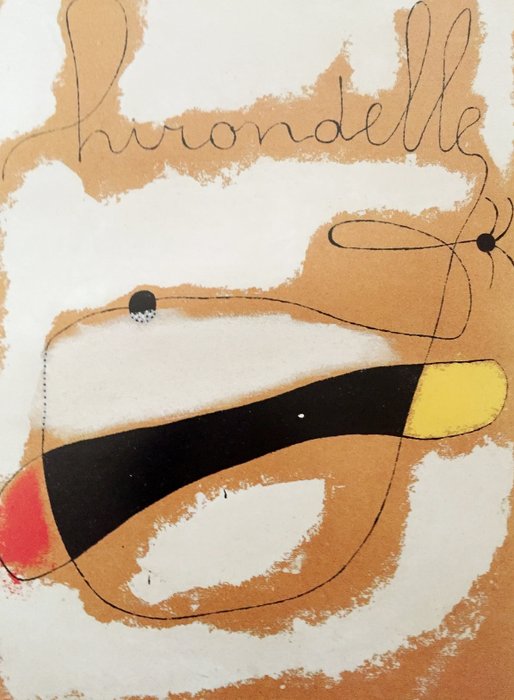 Joan Miró - Poster Joan Miro titled Hirondelle - ⒸVG Bild Kunst-Bonn 1996