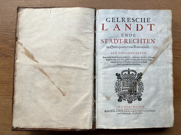 collectief - Gelresche Landt ende Stadt-Rechten int Over-quartier Ruremonde - 1665