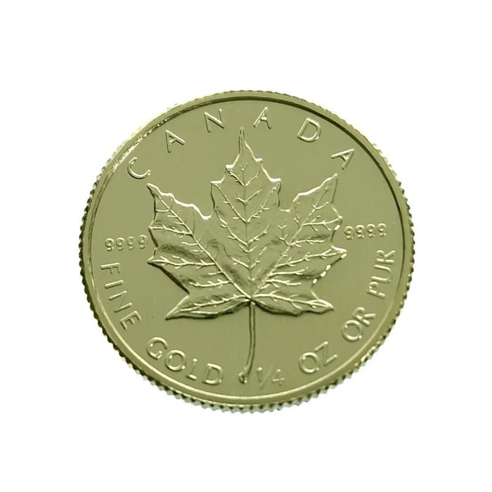 Canada 1/4 oz 9999 $10 Gold Maple Leaf 1984