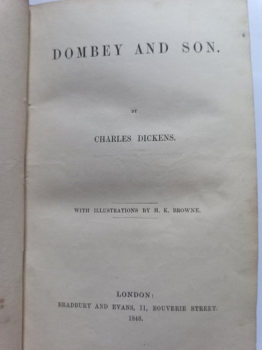 Charles Dickens/Hablot Knight Browne - Dealings with the Firm of Dombey and Son, Wholesale, Retail and for Exportation - 1848