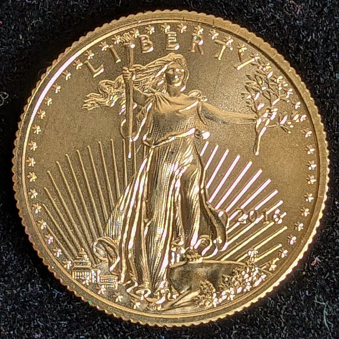 Förenta staterna. 10 Dollars 2016 Liberty, 1/4 Oz