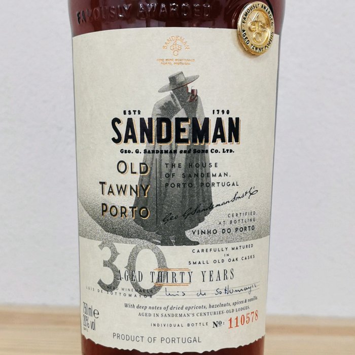 Sandeman - 10 years old Tawny, 30 years old Tawny -  Douro  - 2 Flasker (0,75 L)