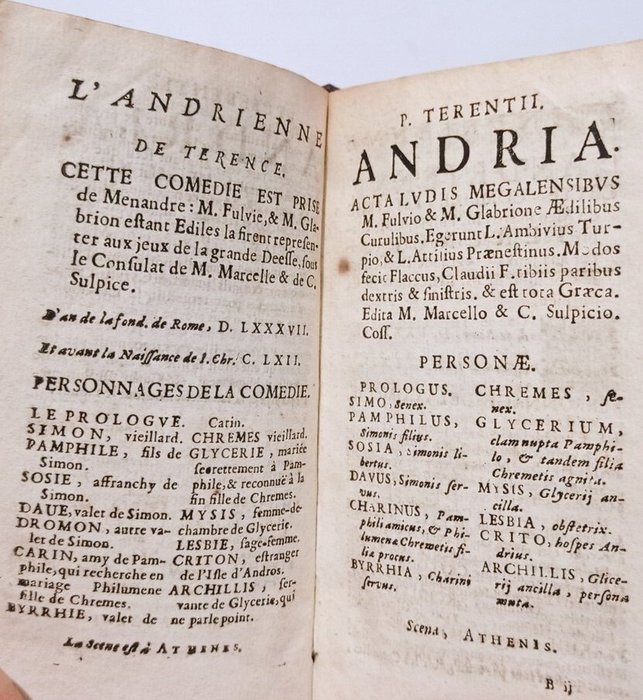 Terence - Comédies de Terence [latin-français] et rendues très honestes - 1673