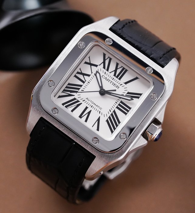 Cartier - Santos 100 Medium - W20106X8 - Mænd - 2011-nu