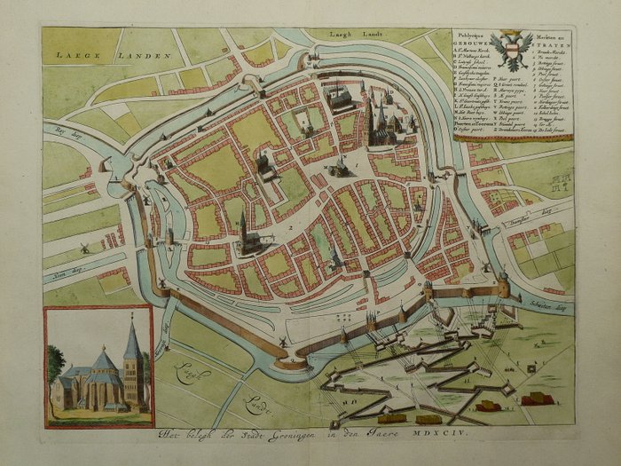 Holland - Groningen; Jan Luyken - Het belegh der Stadt Groningen - 1681-1700