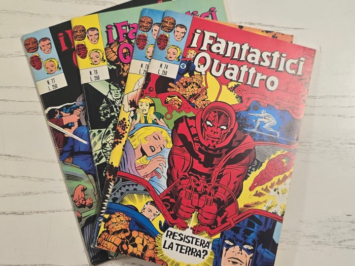 I Fantastici Quattro n 74/77 - originali - 4 Comic - Første udgave