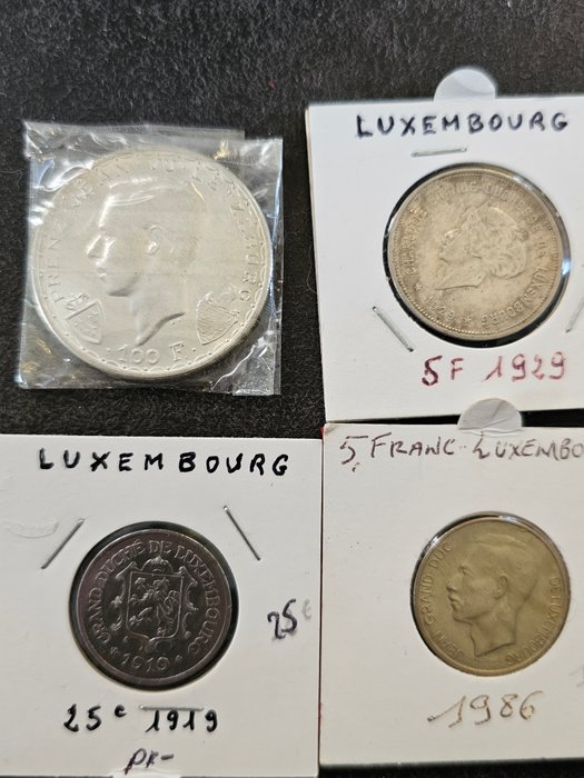 Luxembourg. Collection of coins 1919 t.e.m. 1986  (Ingen mindstepris)