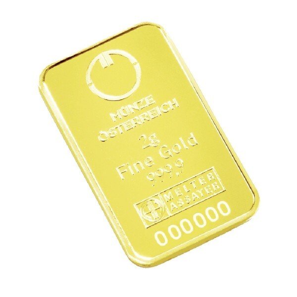 2 gram - Guld 999 - Austrian Mint - Forseglet