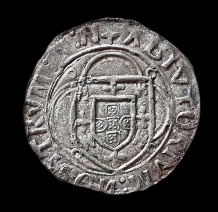 Portugal. D. Afonso V (1438-1481). Espadim (4 Reais Brancos) - Lisboa - NOSTRVM:N:N / GRACI€:R€GIS:P - Arcos Duplos - 4º Tipo - Escassa. Free Shipping