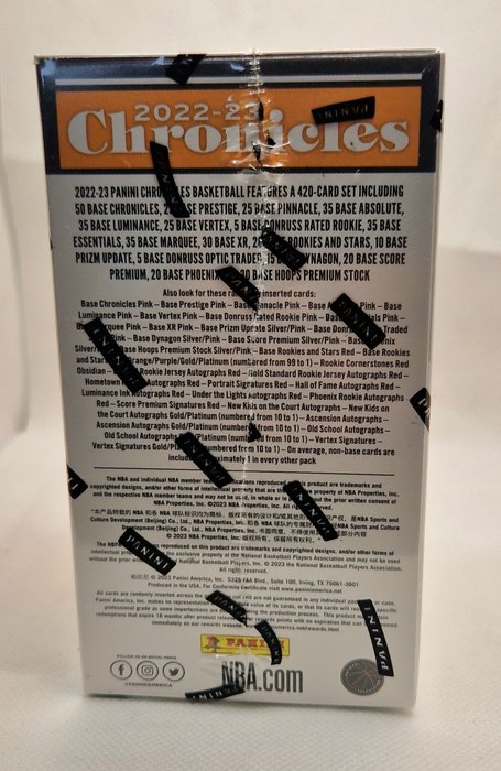 2022/23 Panini Chronicles NBA - 1 Sealed box - Næsten så god som ny (NM)