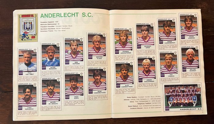 Panini - Football 85 Belgium - 1 Complete Album