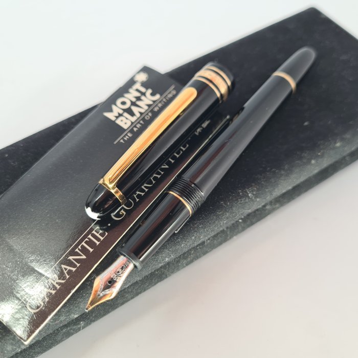 Montblanc - Meisterstück 145 - 14k solid gold nib (M) - 1990's - Box and manual - Fyldepen