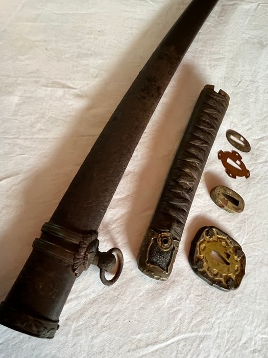 Japanske WW2 Imperial Army Officers Koshirae for Katana - Imperial Army - Militærudstyr