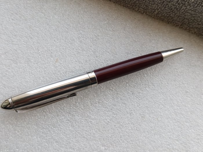 Delta - Penna Sfera Delta  Argento Massiccio 925  Bordeaux - Kuglepen