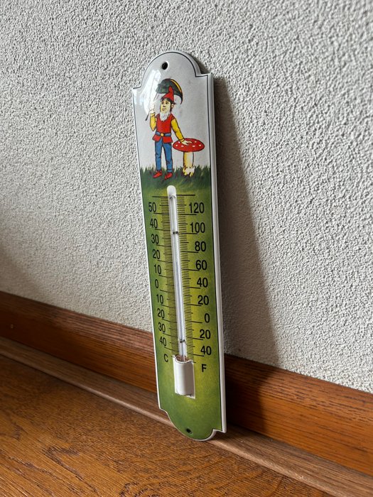 Reclame Thermometer - Decoratieve Thermometer - Emaljeskilt - Emalje, Metal