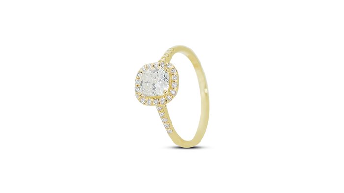 Ring - 18 kraat Gulguld -  1.22ct. tw. Diamant (Natur) - Diamant