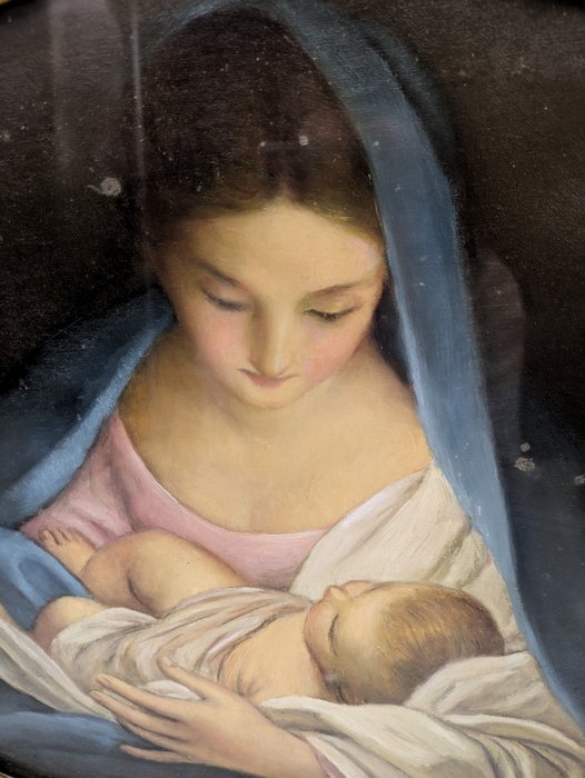 Scuola italiana (XIX), da Carlo Maratta - Madonna con Bambino