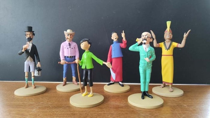 Tintin - ensemble de 6 figurines Moulinsart - La collection officielle