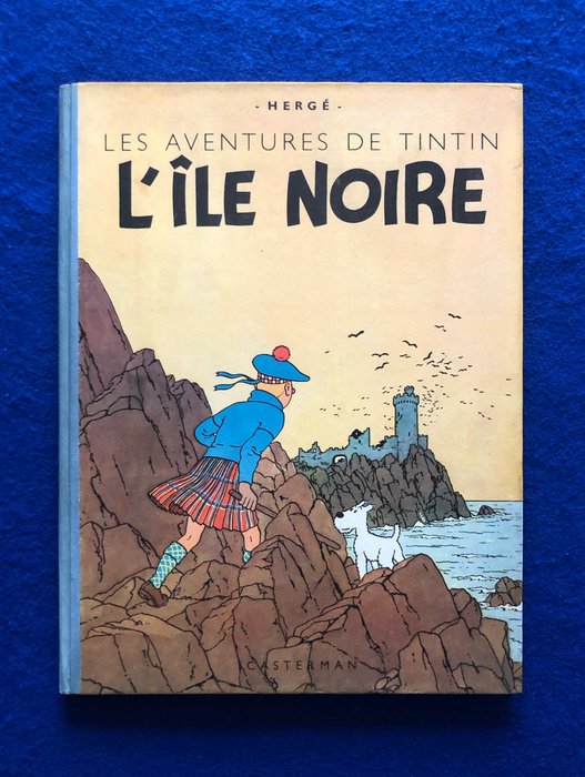 Tintin T7 - L'Île noire (B1) - 1 Album - Genoptryk - 1946