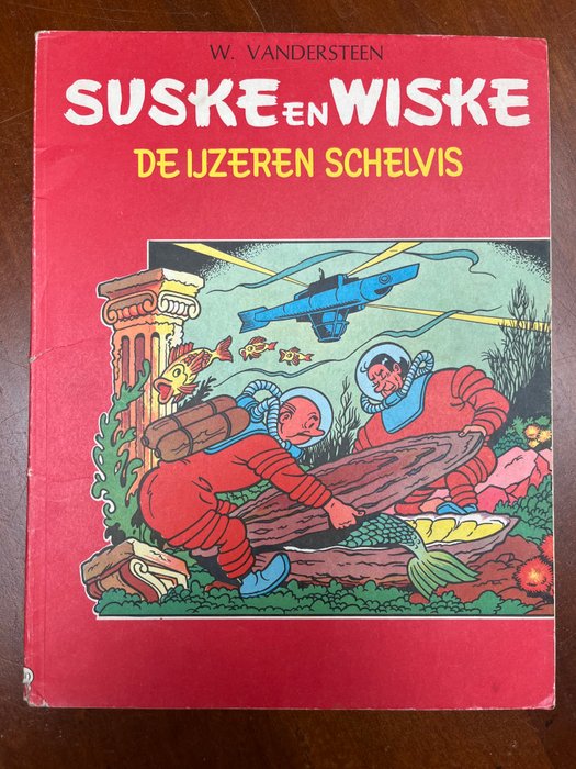 Suske en Wiske GV 60 - De ijzeren schelvis - 1 Album - Første udgave - 1965