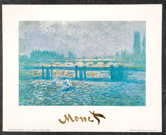 after Claude Monet - Charing Cross Bridge - Artprint - 24 x 30 cm