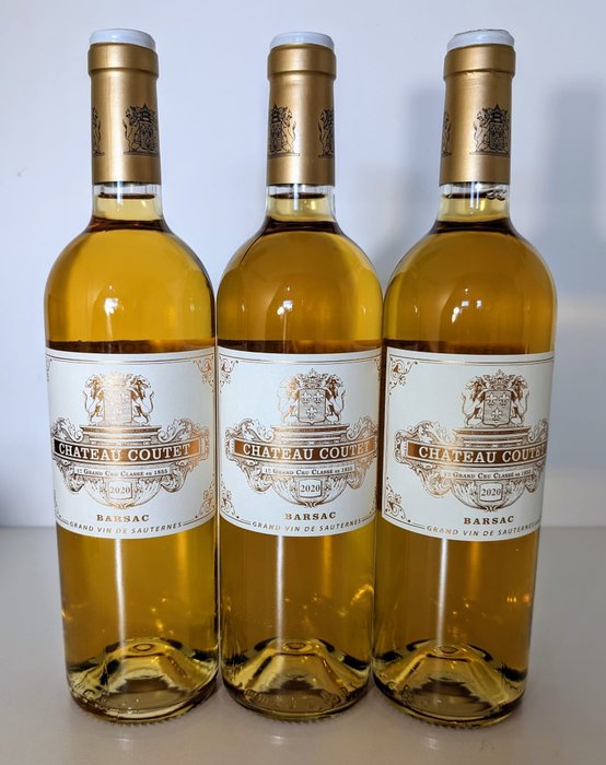 2020 Château Coutet - Sauternes 1er Grand Cru Classé - 3 Flasker (075 L)