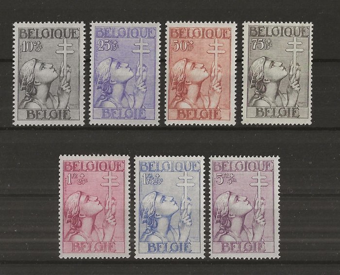 Belgien 1933 - Kors af Lorraine - OBP/COB 377/83