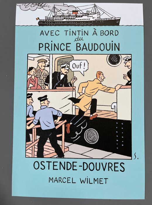 Hommage à Hergé - 'Avec Tintin à bord du Prince Baudouin' - C - TL - 1 Album - 2021