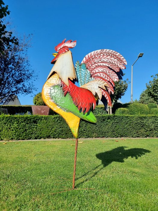 Skulptur XXL Metal Rooster - Huge - 120 cm - Metal