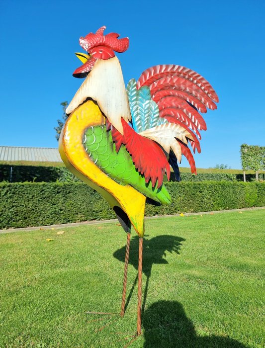 Skulptur XXL Metal Rooster - Huge - 120 cm - Metal