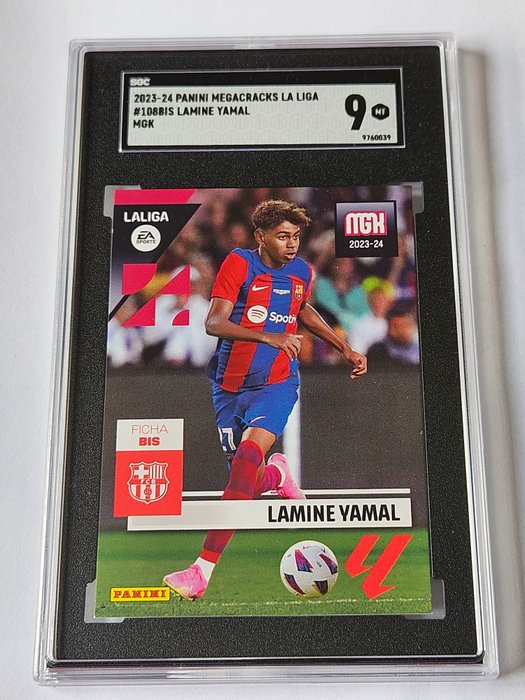 2023/24 Panini Megacracks Lamine Yamal #108 BIS SGC 9 - 1 Graded card