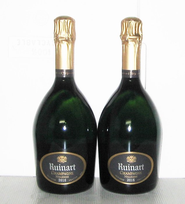 2016 Ruinart Ruinart Millésimé - Champagne Brut - 2 Flasker (075 L)