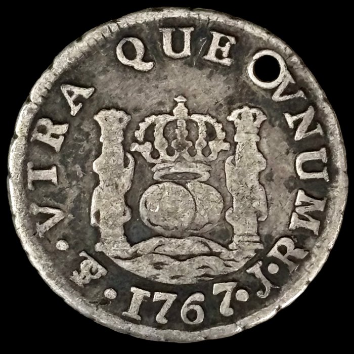 Spanien. Carlos III (1759-1788). Medio Real - 1767 JR - Potosí - (S39-004)  (Ingen mindstepris)