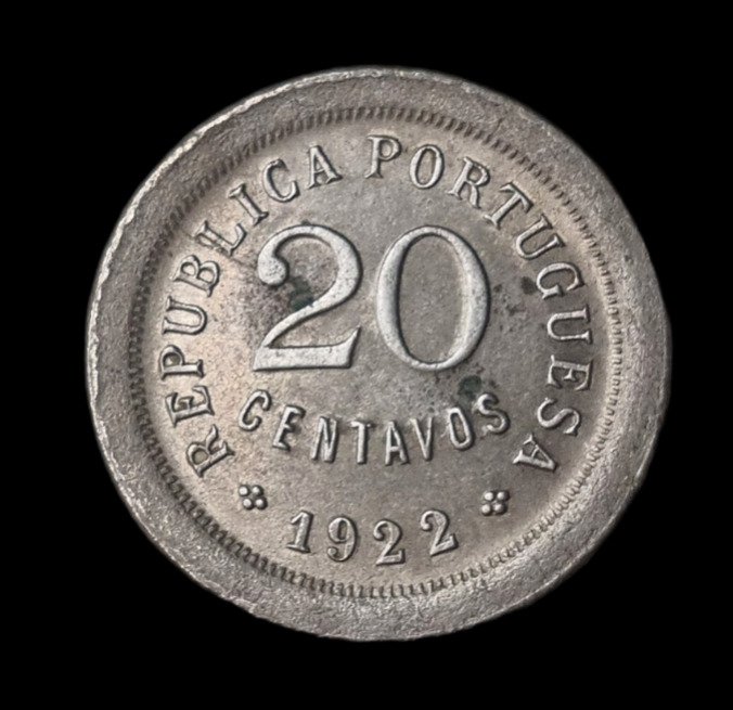 Portugal. República. 20 centavos 1922 - Rara